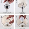 Touch Control Table Lamp Metal and Cloth USB Charging Three