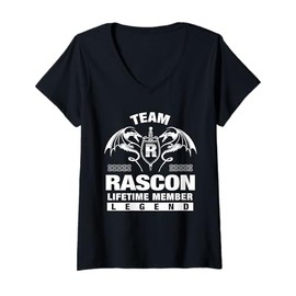 Womens Team RASCON - Lifetime Member Gifts V-Neck T-Shirt