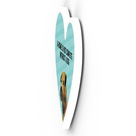 Global Designs Border Terrier Home Without A Dog Katie Pearson Artworks Heart Shaped Wooden Magnet
