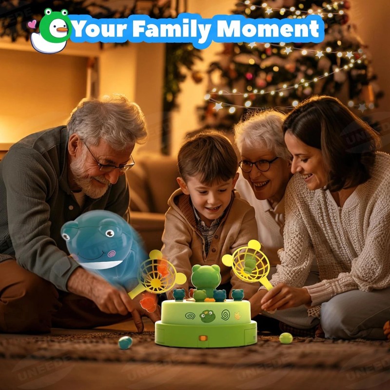 Frog Bounce Catch Game for Kids, Popping Toy for Ages