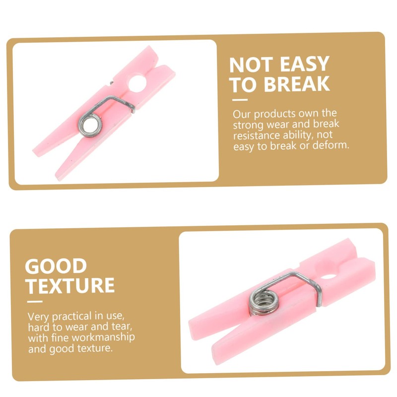 VILLFUL 5 Packs Shower Photo Clips Clothespins for Gender Reveal