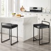 Crosley Furniture Harlowe Counter Stool, Set of 2, Matte Black