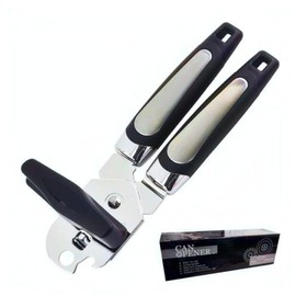 STANK Manual Tin Opener, 3 in 1 Heavy Duty Can Opener Manual with Non-Slip Handle, Stainless Steel Bottle Opener, Tin Cutter for Arthritic Hands, Perfect Kitchen Tool for Elderly, Camping, Chef