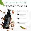 Aceite De Almendra Dulce Prensado En Frío 100% Puro Y