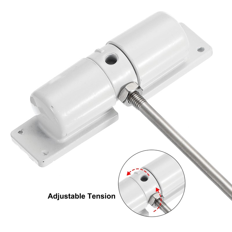 sourcing map Automatic Spring Door Closer Adjustable 40 lbs Self-Closing