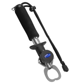 Fish Lip Gripper Stainless Steel Fish Lip Grabber 40 Pound Fish Lip Grip Tool with Weight Scale and Tape