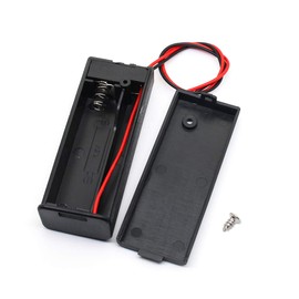 MulticoloredLED 6 Soportes de batería AA con Cables Interruptor de Encendido/Apagado y Tapa de Rosca de 1,5 V, Caja de Almacenamiento (1AA)