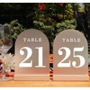 ORGANTEAM ORGANTEAM Wedding Table Numbers 21-25, Acrylic Arch Signs with