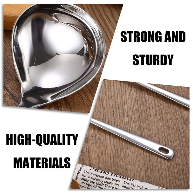 Stainless Steel Small Gravy Ladles Professional Serving Ladle with Longs