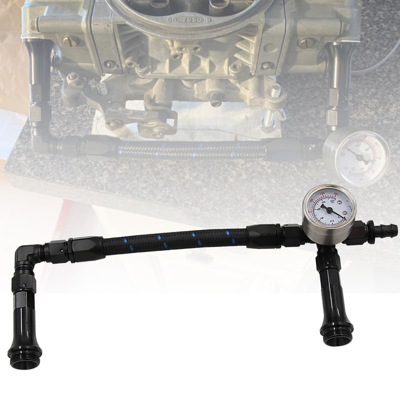 LVOUP 4150 Carburetor Fuel Line Kit AN6 Dual Feed Fuel