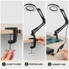 10X USB LED Magnifying Lamp with Clamp, 72 LEDs, Short
