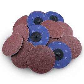 BHA Aluminum Oxide Quick Change Sanding Discs, 3", 40 Grit - 25 Pack