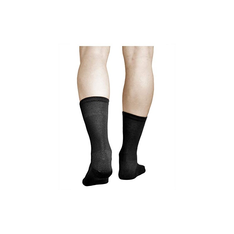 vitsocks Men's Silver Cotton Antibacterial Socks (Pack of 3) Breathable,
