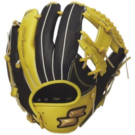 SSK WCG12525 Soft Wind Dream Series Color for Infielders, Black x LY Tan (9030), L (Right Throw)
