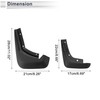 X AUTOHAUX 1set Front and Rear Mud Flaps Splash Guards