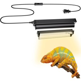 T5 UVB 5.0 Fluorescent Tube 8W UVA UVB Reptile Light Bulb Lighting Combo Kit - 5.0, 8 Watts