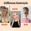2 Piece Braid Wig Wavy Curly Scrunchies Synthetic Chignon Ponytail