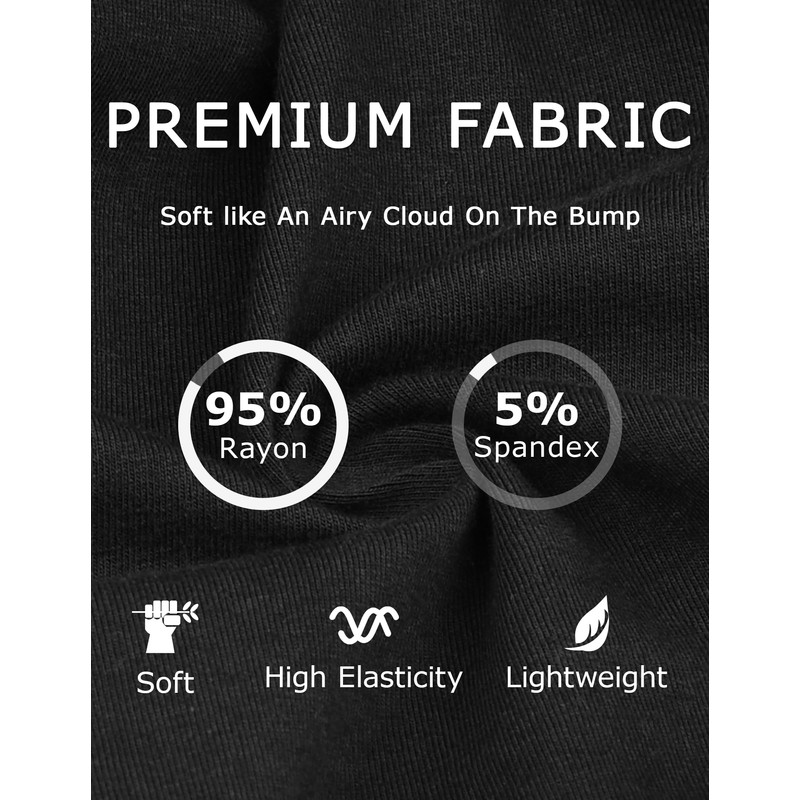 Fitglam - Pantalones cortos de maternidad para mujer, para dormir,
