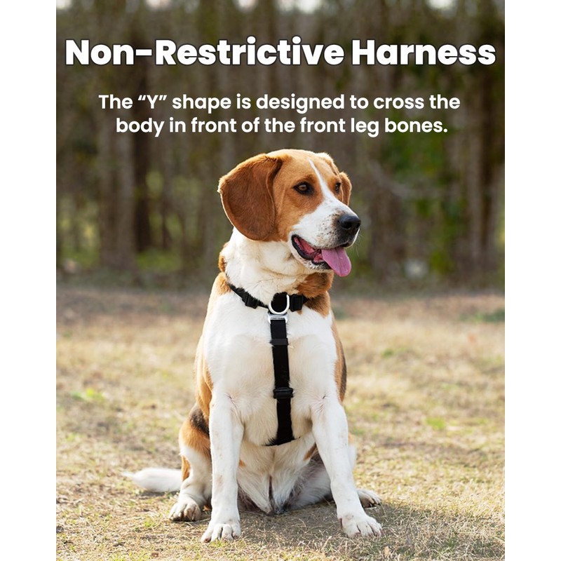 LufeLux Non Restrictive Large Dog Harness, Easy Walk Freedom No