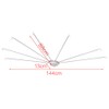 BAOYOUNI Foldable Wall Mounted Shower Curtain Rod Space Saver Stainless