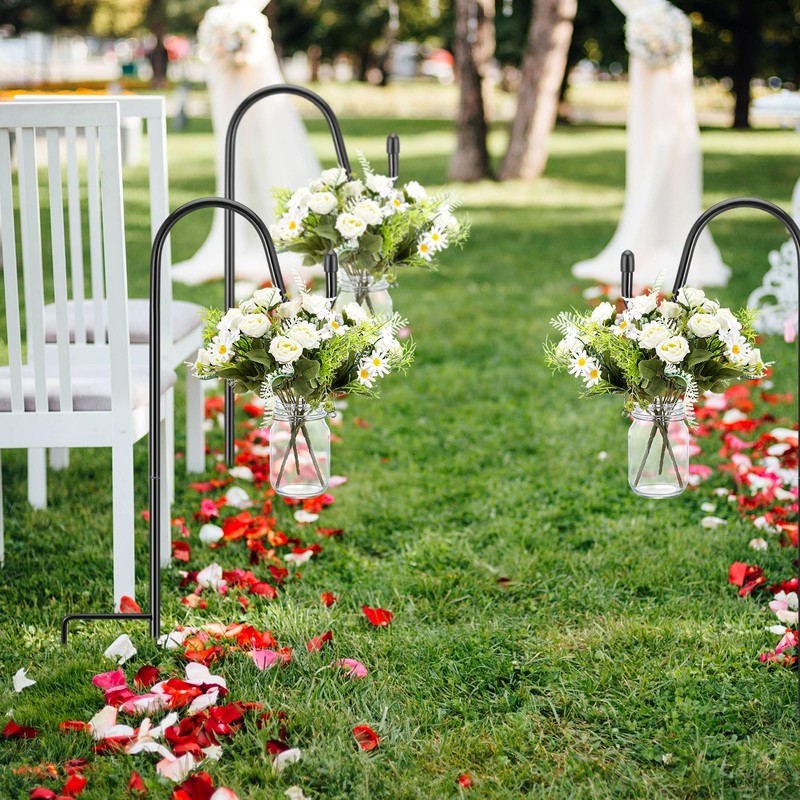 Thiccywoov 8 Sets Wedding Aisle Decoration Include 16 oz Rose