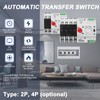 Compact Automatic Transfer Switch Electrical Selector Switches Dual Power Switch