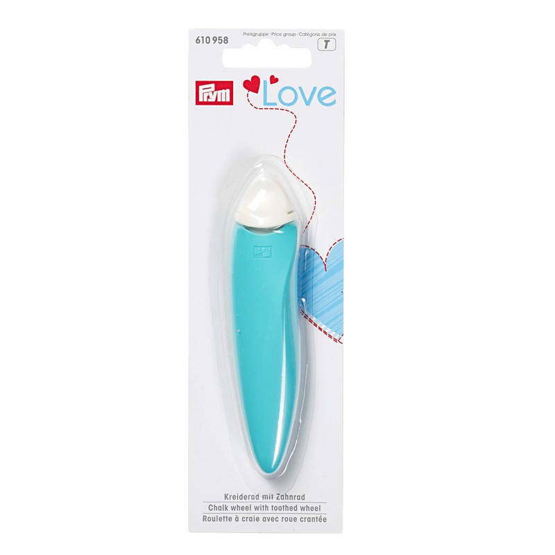 Prym Gesso Stick con Ruota Dentata, Blu/Verde
