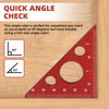 Aluminium Alloy 45/90 Degree Right Triangle Ruler,Square Measuring Tool,Multi Angle