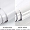 TANONE White Contact Paper for Countertops, 17.7" X 197" White