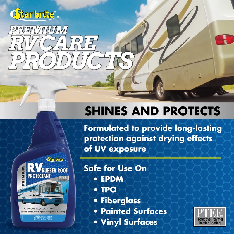 STAR BRITE Premium RV Rubber Roof Protectant - 32 OZ