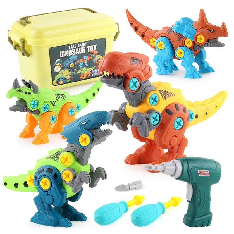Kids Disassemble Dinosaur Set Flexible Improve Imagination Educational Dinosaur Blocks