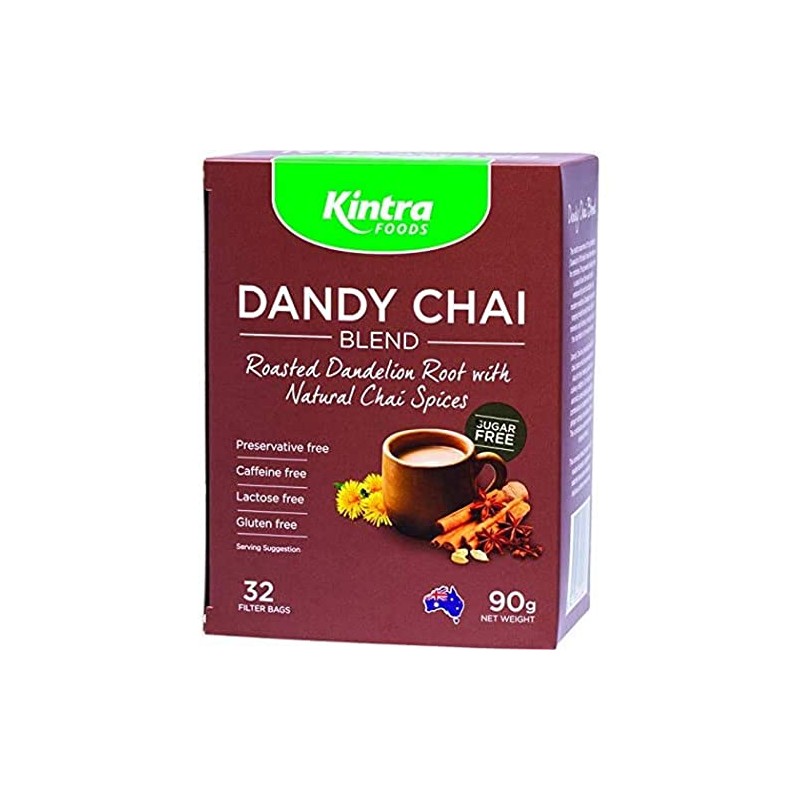 Kintra Foods Roasted Dandelion Blend Chai Tea 32 Teabags