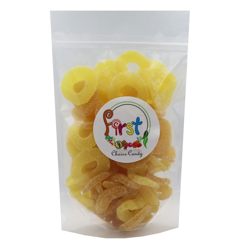 FirstChoiceCandy Gummy Fruit Candy (Pineapple Rings, 2 Pound (Pack of
