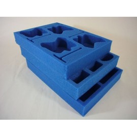 KR Multicase Card figure case (half width) with Subbuteo tray set G: carry 5 teams (60x players, 5x Goalkeeper, 7x balls, plus accessories)