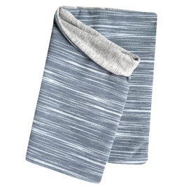 Wollhuhn Eco Lightweight Boys / Girls Jersey Slip-On Scarf / Neckerchief / Loop Cotton Many Designs Summer / Transitional Times 20212030, Lines grey tones
