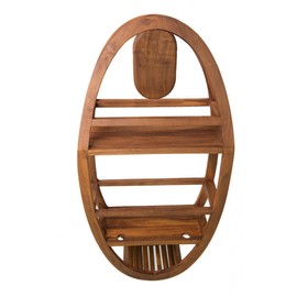 AquaTeak The Original Moa Teak Shower Suction Holder