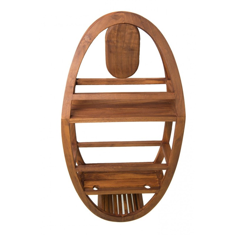 AquaTeak The Original Moa Teak Shower Suction Holder