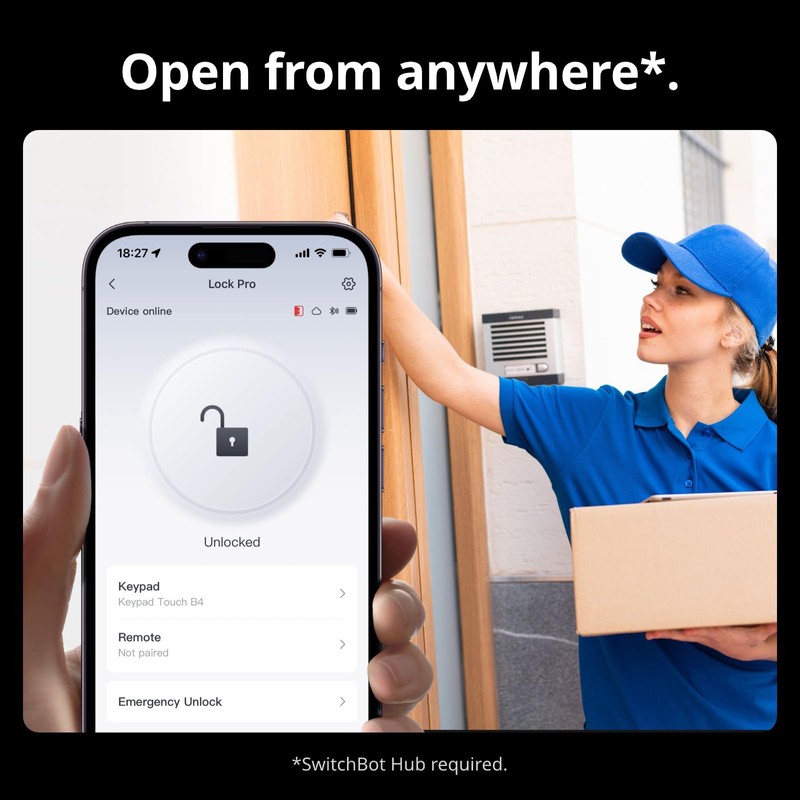 SwitchBot Smart Lock Pro, Keyless Entry Door Lock, Smart Door