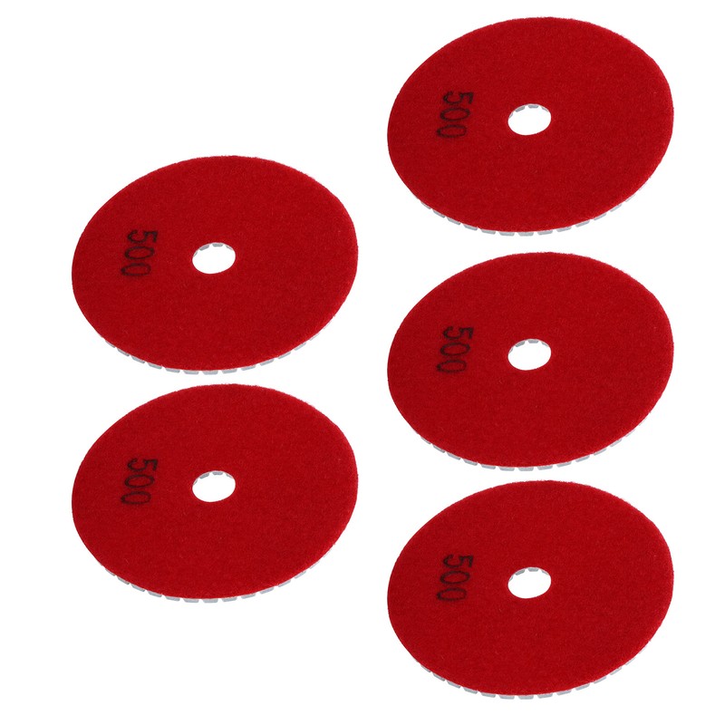 5Pcs 4in Diamond Wet Polishing Pads Soft Grinding Disc Kit