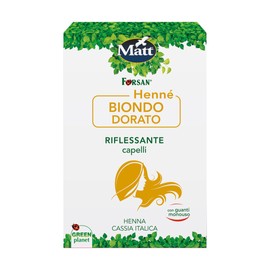 Matt, Henna Golden Blonde Hair Straightening Henna Based with Turmeric and Rhubarb Extracts 100% Natural Strengthens Hair Useful for Covering White Hair 2 Packs of 50g