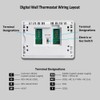 NonProgrammable Thermostat for House, Digital Energy-Saving Thermostat,Single-Stage Systems, 1 Heat/1