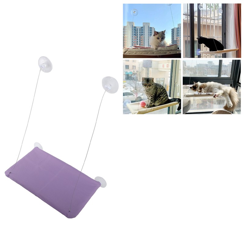 Cat Window Hammock with 4 Strong Suction Cups Breathable Detachable