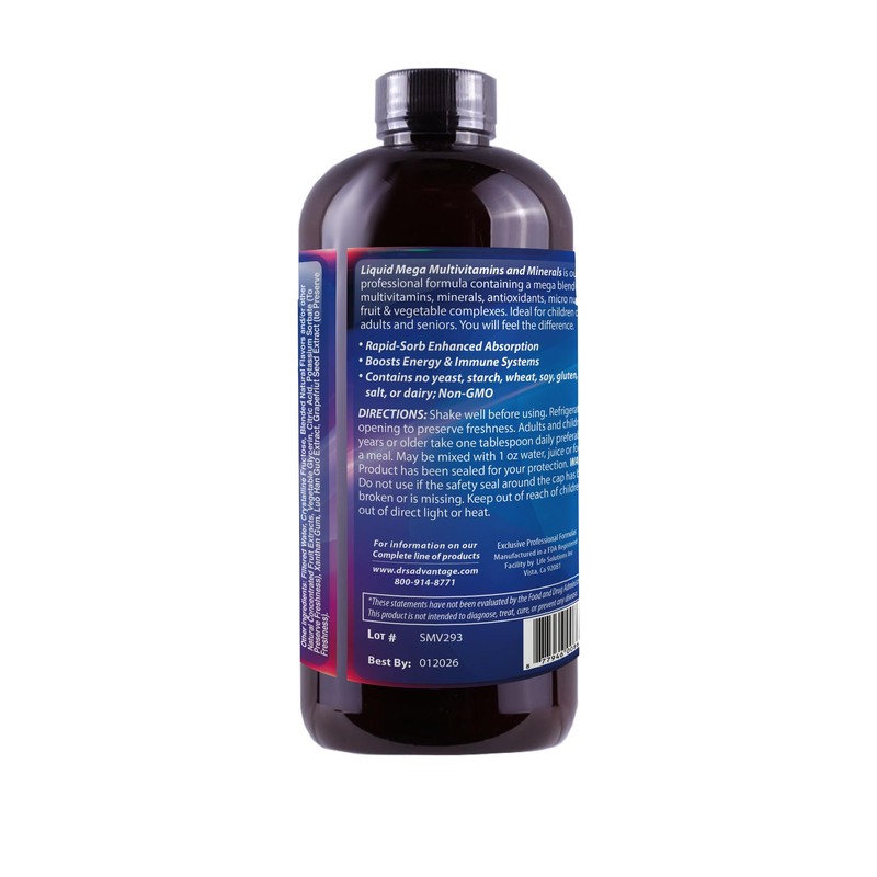Drs Advantage - Liquid Mega MultiVitamins & Minerals 16oz. [Health