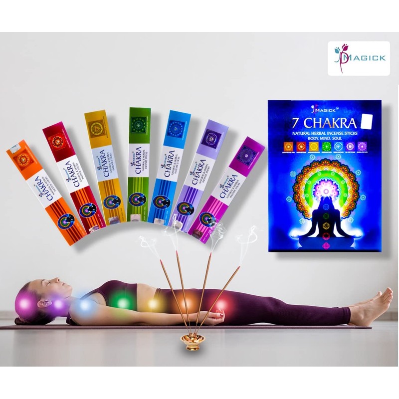 Divine Magick 7 Chakra Incense Sticks – 15g x 7