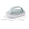 LALAFINA 2sets Sponge Brush Cleaning Tools Plastic Handle Cleaning Brush