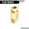 Partuto 1 piece M10 x 1 universal brass fitting compression