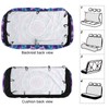 Delerain Car Rear Seat Covers, Mandala Purple Car Backseat Protector