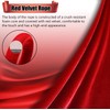 Hrokz 5 Ft Velvet Stanchion Ropes Red, 4 Pack Crowd