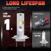 SHENKENUO 4x H7 Super Bright LED Headlight Bulbs 6000LM Kit