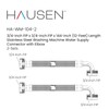 Hausen 144-Inch Stainless steel Washing machine connector 12 Feet -